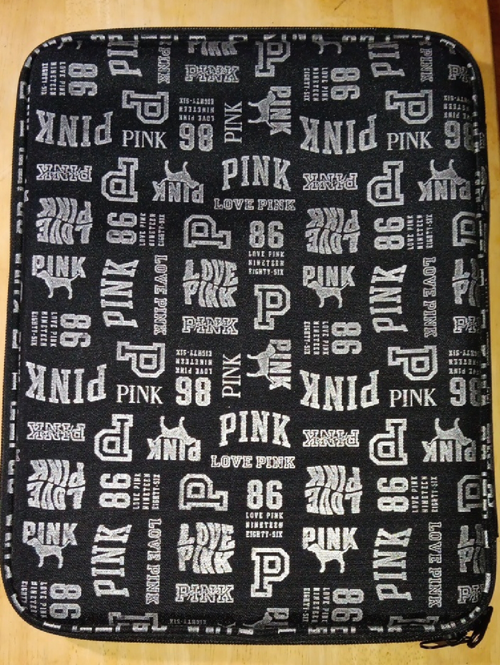 PINK Victoria's Secret Black and White Logo Tablet Case